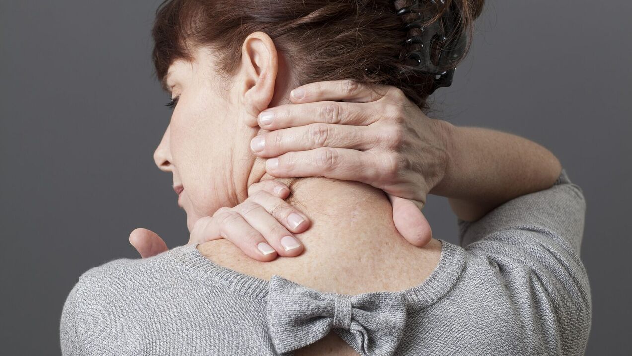 Cervical osteochondrosis, causing neck pain