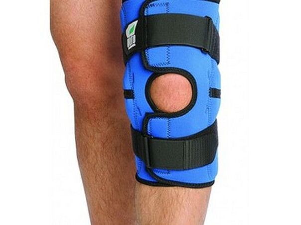 Immobilization bandage to reduce load on the knee joint during exacerbation of arthrosis